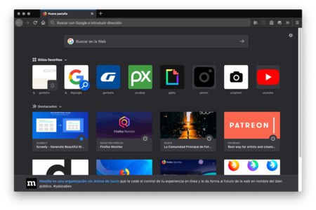 Firefox Tema Oscuro