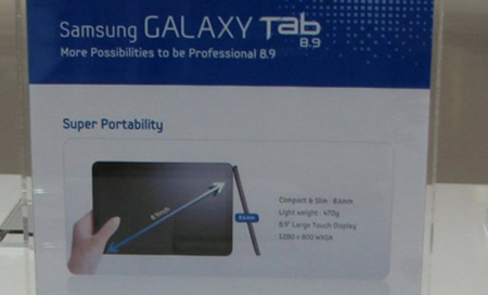 Samsung Galaxy Tab 8.9, pequeño pero matón