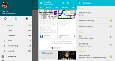 Palabre, un nuevo lector RSS con todas las opciones necesarias y un diseño impecable