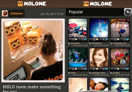 Molome, edita y comparte tus fotografías en las redes sociales