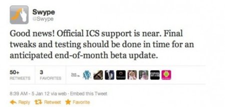 Swype llegará a Android 4.0 Ice Cream Sandwich a final de mes