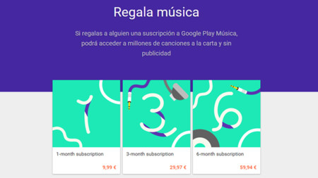 Cómo regalar una suscripción a Google Play Music