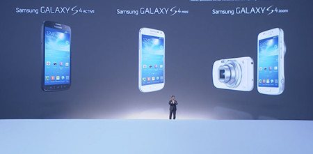 Samsung presenta los Galaxy S4 Active, mini y Zoom, y desvela la Galaxy NX y Ativ Q