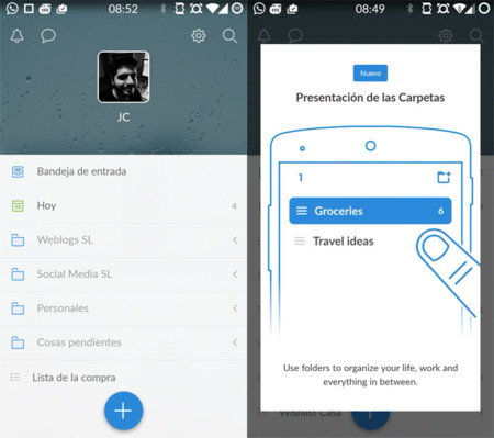 Wunderlist le pone Material Design y listas anidadas a su última actualización para Android