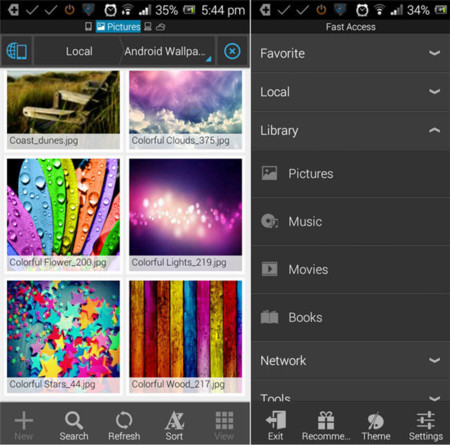 ES File Explorer 3 Beta adopta la interfaz Holo