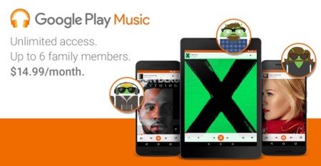 Google Play Music lanza su plan familiar, aunque no en todo el mundo