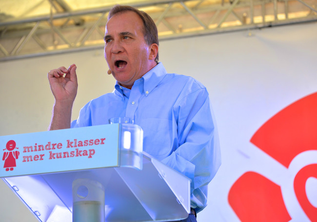 Stefan Lofven Sommartalar I Vasaparken 2013