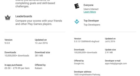 Google Play optimizará mejor el tamaño de descarga y dirá cuánto ocupan las actualizaciones