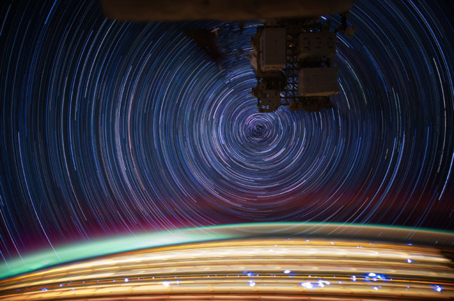 International Space Station Star Trails Jsc2012e0526842