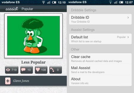 Asssist, una aplicación para ver Dribbble desde nuestro Android