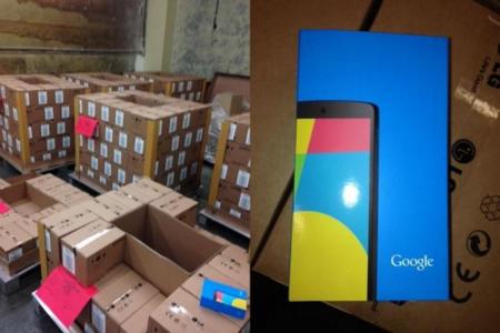 Y así es cómo lucen 30.000 Nexus 5 en un almacén listos para ser servidos