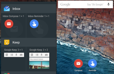Google Inbox se actualiza con widgets para componer correos y programar recordatorios