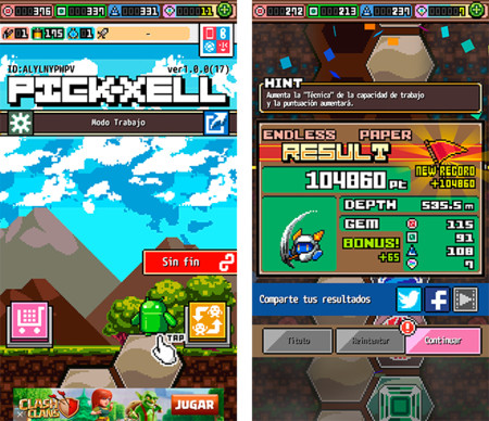 Pick-Xell: un free to play adictivo donde nuestro objetivo será cavar lo más hondo posible
