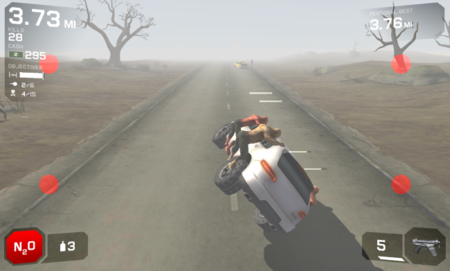 Zombie Highway 2, conduciendo a toda velocidad mientras nos cargamos zombis