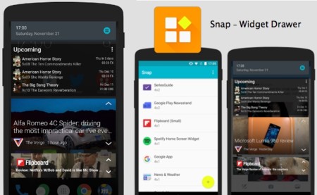 Snap da una nueva vida a los widgets en Android