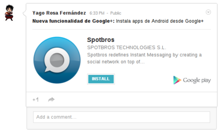 Google Plus se integra más con Google Play: se podrán instalar apps desde la red de social de Google