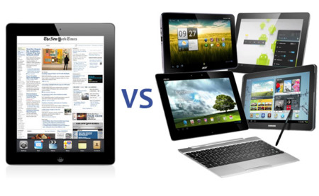 Comparamos el nuevo iPad con las mejores tablets Android del 2012
