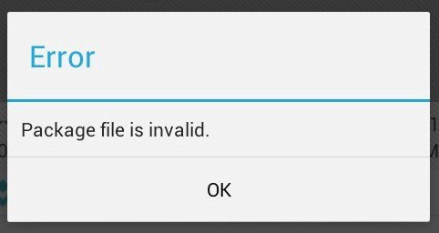 Package Invalid