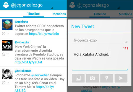 Boid, un cliente de Twitter optimizado para Ice Cream Sandwich