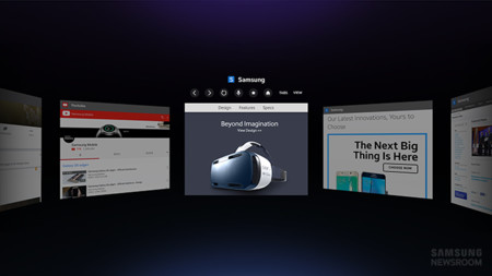 Samsung lanza un navegador web para Gear VR: tus webs favoritas en Realidad Virtual