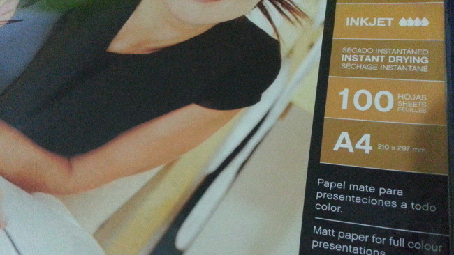 Papel presentación