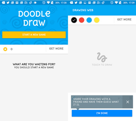 Facebook ya tiene listo el primer juego para su servicio de mensajería: Doodle Draw