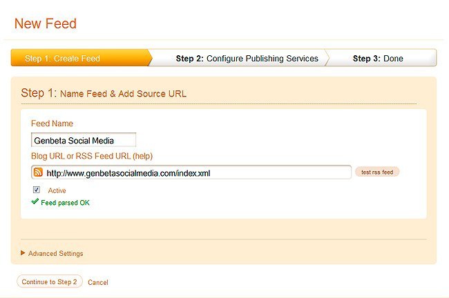 Como publicar el contenido de un blog o pagina web automaticamente en twitter y facebook Como publicar el contenido de un blog o pagina web automaticamente en twitter y facebook