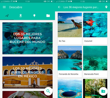 Minube estrena interfaz Material Design en su última actualización