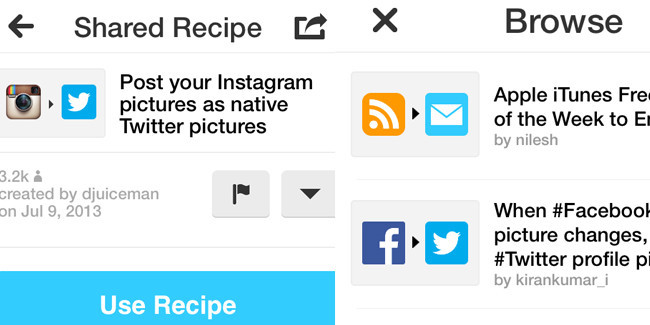 IFTTT para iPhone