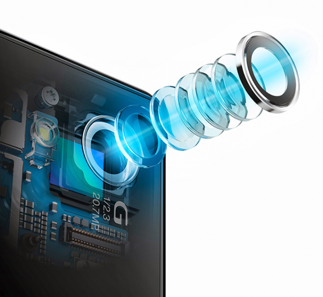 Lentes de precisión de un smartphone