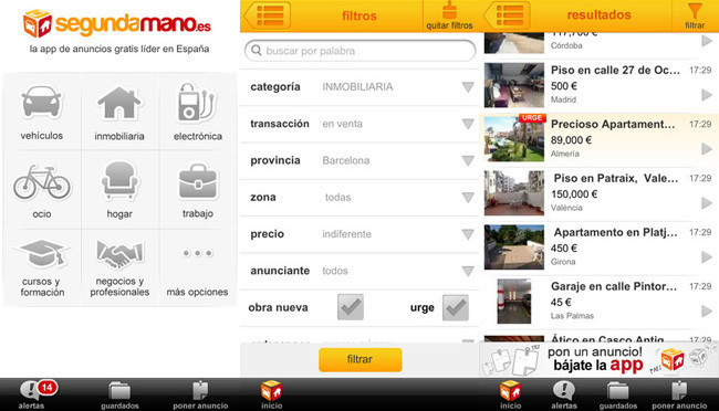 Aplicaciones para encontrar casa - segundamano