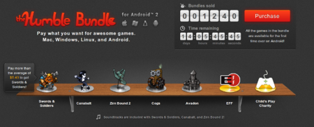 Segundo Humble Bundle Android, Cogs, Swords & Soldiers, Avadon, Zen Bound 2 y el estreno de Canabalt por el precio que quieras