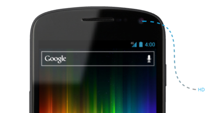 La cámara frontal del Galaxy Nexus graba en 720p