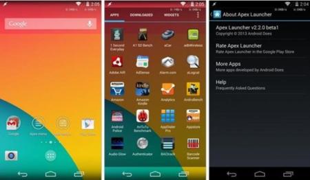 Apex Launcher 2.2 se renueva adoptando la interfaz transparente de Android 4.4