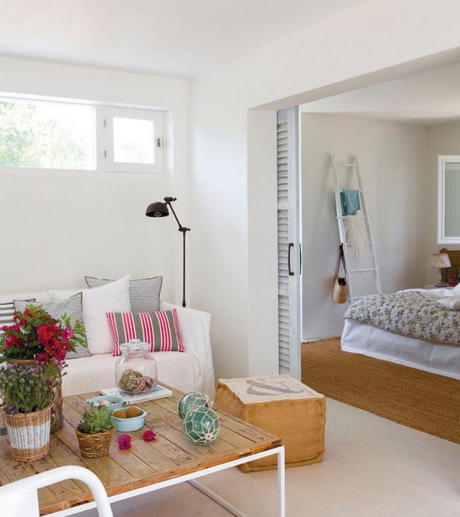 Cómo decorar un mini apartamento de verano de 37 m2