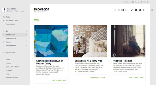 Feedly - lector de feeds - 4