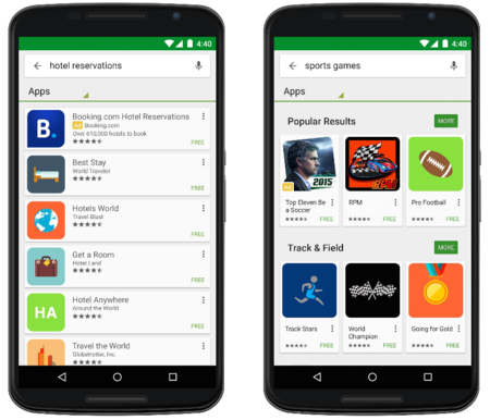 Google Play: los anuncios de aplicaciones en las búsquedas se expanden a todos los desarrolladores