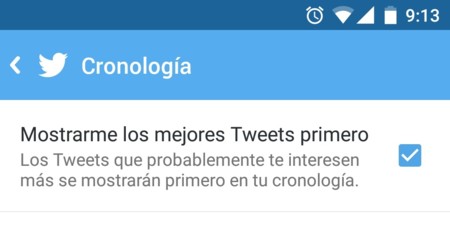 Cómo afecta el cambio de timeline a Twitter para Android