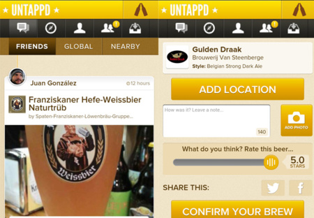 Untappd, una aplicación para compartir nuestro gusto por la cerveza