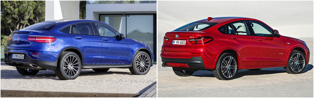 Mercedes-Benz GLC Coupé vs BMW X4: comparativa visual – .·:·. AMAXOFILIA