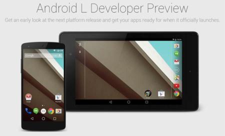 Ya disponible las imágenes de fábrica de Android L Developer Preview para Nexus 5 y Nexus 7