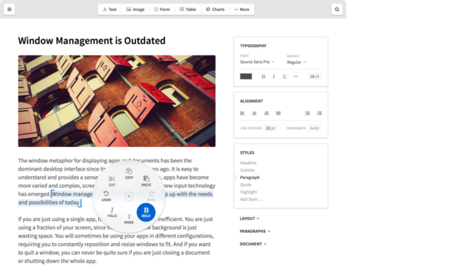 Menu Contextual