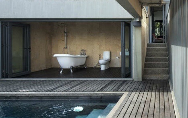 Para los más atrevidos el cuarto de baño al aire libre