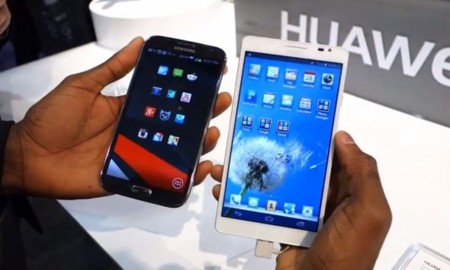 Huawei Ascend Mate vs. Samsung Galaxy Note II, comparando en vídeo a los dos gigantes