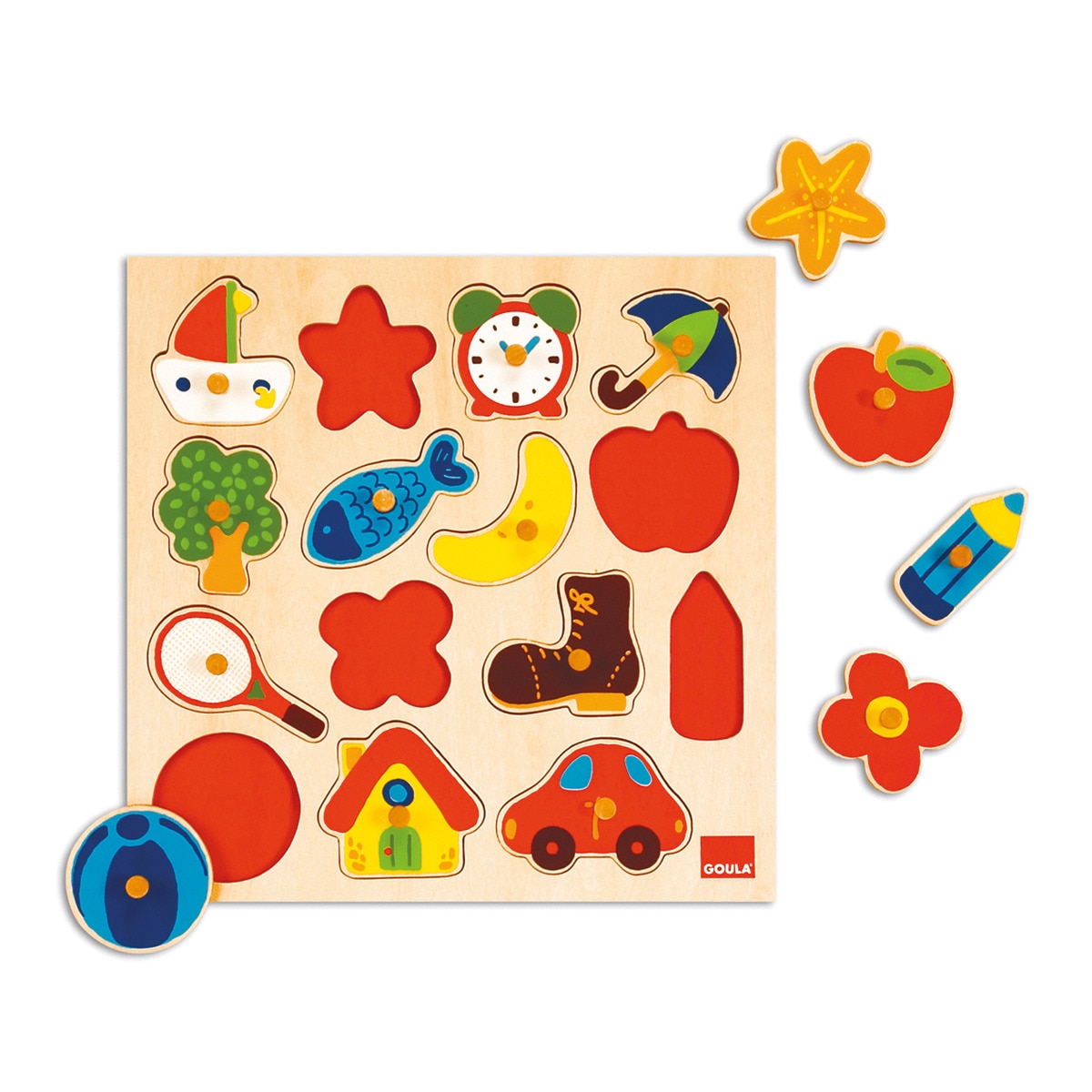 Puzzle siluetas Juguete de madera
