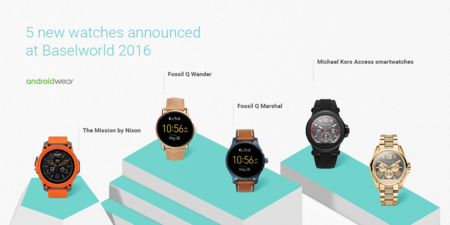 Android Wear en el Baselworld 2016: Nixon, Fossil y Michael Kors presentan cinco nuevos relojes