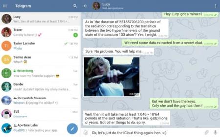 Telegram se actualiza para adoptar las líneas de Material Design