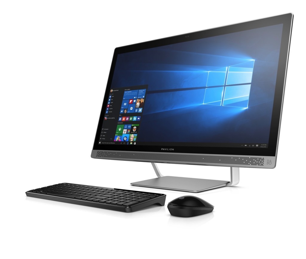 2c16 Hp Pavilion All In One Pc Turbo Silver Left Facing With 1 1