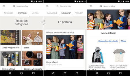 eBay 4.0 para Android, ahora con interfaz totalmente renovada