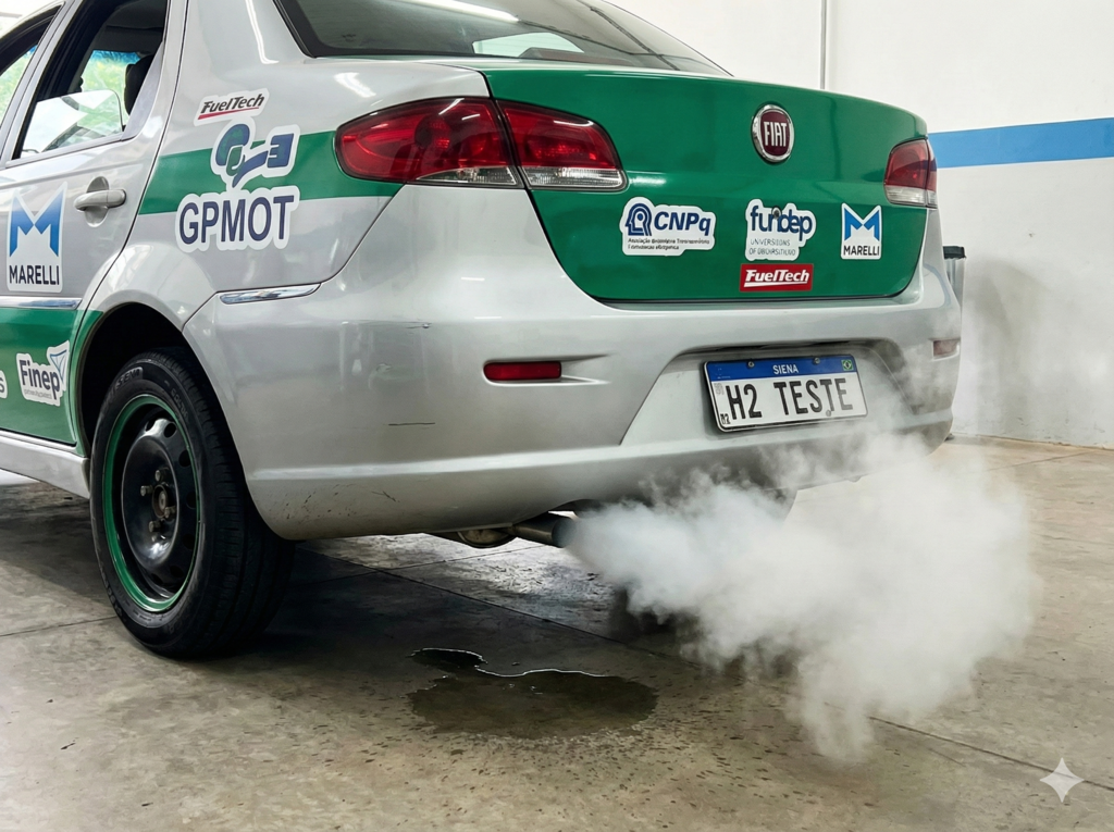 Não tente isso em casa: brasileiros convertem Fiat Siena para hidrogênio sem trocar o motor original